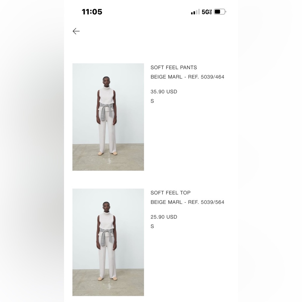 Zara 2 piece set